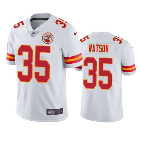 Nike Men & Women & Youth Kansas City Chiefs #35 Jaylen Watson White Vapor Untouchable Limited Stitched Football Jersey,We sell and wholesale Nike Men & Women & Youth Kansas City Chiefs #35 Jaylen Watson White Vapor Untouchable Limited Stitched Football Jersey on line form chian!
